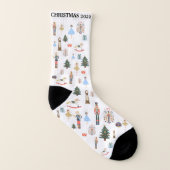 Kerstmis Nutcracker Persoonlijke Wintersokken Sokken (Rechts - buiten)