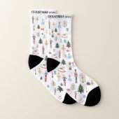 Kerstmis Nutcracker Persoonlijke Wintersokken Sokken (Paar)