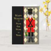 Kerstmis, Nutcracker Soldier, Ons huis aan Jours Kaart (Gele Bloem)