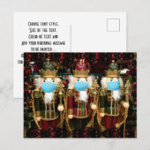 Kerstmis Nutkraker Soldaten gemaskeerd Feestdagenkaart (Voorkant / Achterkant)