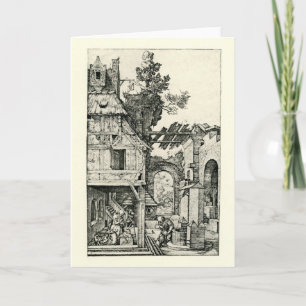 Kerstmis of de geboorte van Christus door Albrecht Feestdagen Kaart