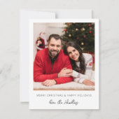 Kerstmis of Feest Instant Foto - met geruite (Voorkant)