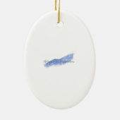 Kerstmis of kerst keramisch ornament (Achterkant)