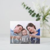 Kerstmis of Nieuwjaar Happy Holiday Family Foto Briefkaart (Staand voorkant)