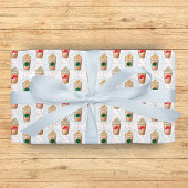 Kerstmis: Ogee Snowflake Patroon Cadeaupapier