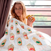 Kerstmis: Ogee Snowflake Patroon Fleece Deken