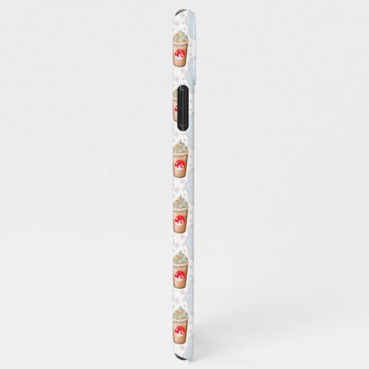 Kerstmis: Ogee Snowflake Patroon iPhone Hoesje (Rechterkant)