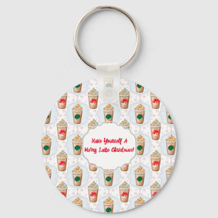 Kerstmis: Ogee Snowflake Patroon Sleutelhanger