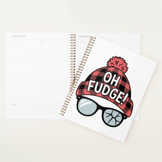 Kerstmis Oh Fudge Kerstvakantie Grappige Feestdag  Planner (Display)