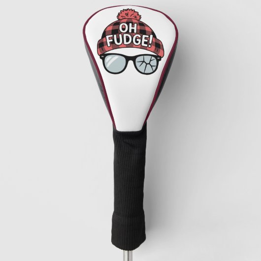 Kerstmis Oh Fudge Xmas Vakantie Grappige Feestdag Golfheadcover (Voorkant)