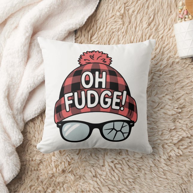 Kerstmis Oh Fudge Xmas Vakantie Grappige Feestdag  Kussen (Deken)