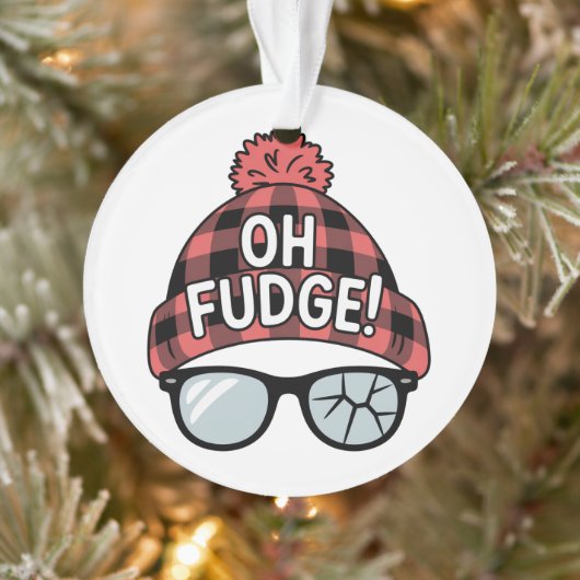 Kerstmis Oh Fudge Xmas Vakantie Grappige Feestdag Ornament (Boom)