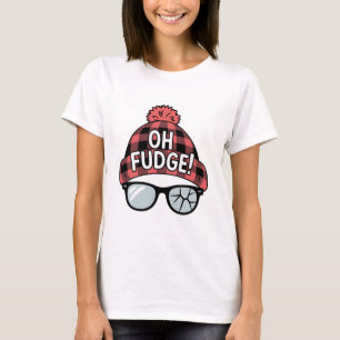 Kerstmis Oh Fudge Xmas Vakantie Grappige Feestdag T-shirt