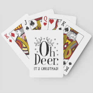 Kerstmis Oh herten klassieke speelkaarten