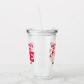 Kerstmis Oh wat leuk eerste verjaardag Acryl Drinkbeker (Links)