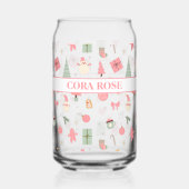 Kerstmis Oh wat leuk eerste verjaardag Blikvorm Glas (Voorkant)