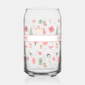 Kerstmis Oh wat leuk eerste verjaardag Blikvorm Glas (Links)