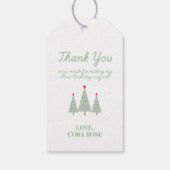 Kerstmis Oh wat leuk eerste verjaardag Cadeaulabel (Achterkant)