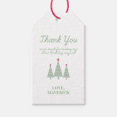 Kerstmis Oh wat leuk eerste verjaardag Cadeaulabel (Voorkant)