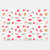 Kerstmis Oh wat leuk eerste verjaardag Inpakpapier Vel (Voorkant)