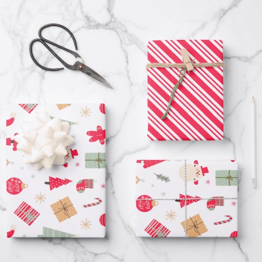 Kerstmis Oh wat leuk eerste verjaardag Inpakpapier Vel (Voorkant)