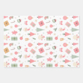 Kerstmis Oh wat leuk eerste verjaardag Inpakpapier Vel (Voorkant)