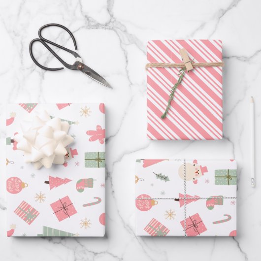 Kerstmis Oh wat leuk eerste verjaardag Inpakpapier Vel (Voorkant)