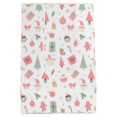 Kerstmis Oh wat leuk eerste verjaardag Medium Cadeauzakje (Achterkant)