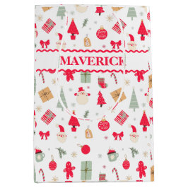 Kerstmis Oh wat leuk eerste verjaardag Medium Cadeauzakje