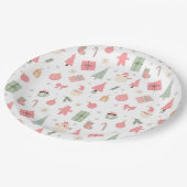 Kerstmis Oh wat leuk eerste verjaardag Papieren Bordje (Gekanteld)