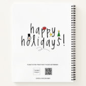 Kerstmis om een lijst met notitieboek te maken (Achterkant)