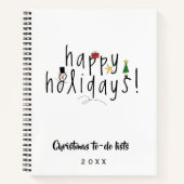 Kerstmis om een lijst met notitieboek te maken (Voorkant)