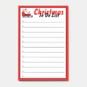 Kerstmis om een lijst op te stellen post-it® notes (Voorkant)