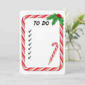 Kerstmis om lijst te doen feestdagenkaart (Staand voorkant)