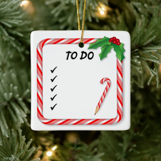 Kerstmis om lijst te doen keramisch ornament (Boom)