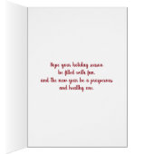 Kerstmis, oma. Snowdrop op Red Nose Deer (Binnen (Rechts))