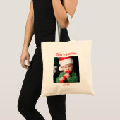 Kerstmis Oma Twee Foto  Tote Bag (Voorkant (product))