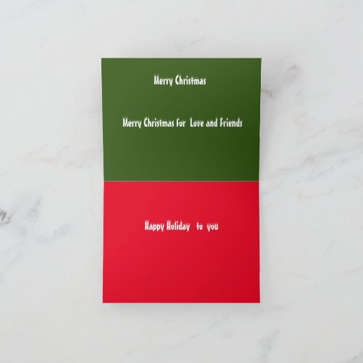 Kerstmis omhoog Peppermint Kaart (Binnen)