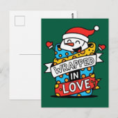 Kerstmis Omhuld in Liefde Briefkaart (Voorkant / Achterkant)