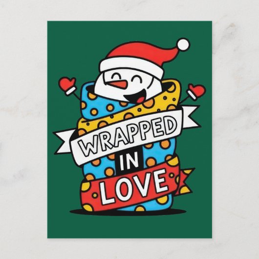 Kerstmis Omhuld in Liefde Briefkaart (Voorkant)