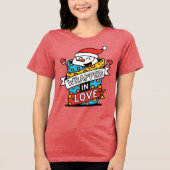 Kerstmis omhuld in liefde Tri-Blend shirt (Voorkant)