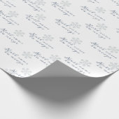 Kerstmis onder de sneeuw Witte kerst in Frankrijk Cadeaupapier (Hoek)