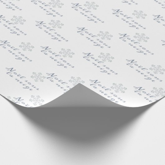 Kerstmis onder de sneeuw Witte kerst in Frankrijk Cadeaupapier (Hoek)