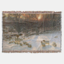 Kerstmis onder de sneeuwbedwelmde takken deken