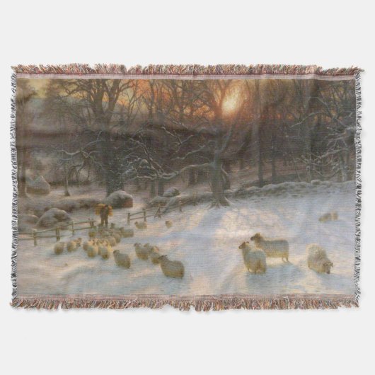 Kerstmis onder de sneeuwbedwelmde takken deken (Voorkant)