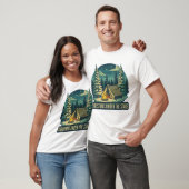 Kerstmis onder de sterren Camping Scene T-shirt (Unisex)