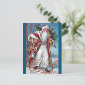 Kerstmis onderweg feestdagenkaart (Staand voorkant)