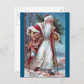 Kerstmis onderweg feestdagenkaart (Voorkant / Achterkant)