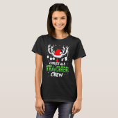 Kerstmis Onderwijs Bemanning Buffalo Plaid Matchen T-shirt (Voorkant volledig)