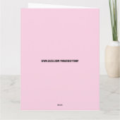 KERSTMIS ONDEUGEND ROMANTISCH WENSKAART BEDANKKAART (Achterkant)